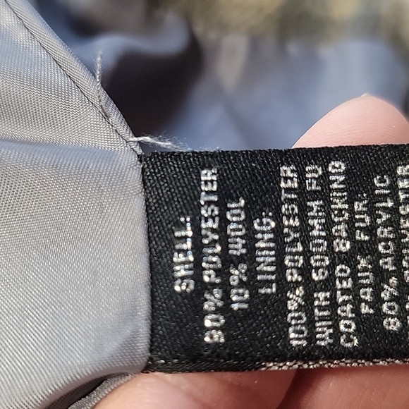 Rue 21 Size S Gray Tan Cream Plaid Polyester Wool Blend Double Breasted Jacket - Picture 14 of 14